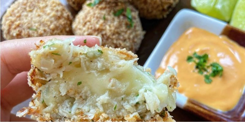 Bolinho de Tilápia recheado com requeijão da Serra da Canastra
