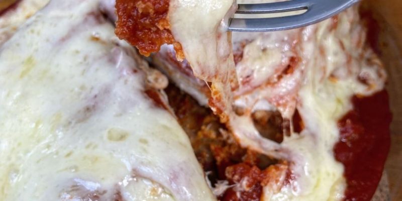 Pescada amarela à parmegiana