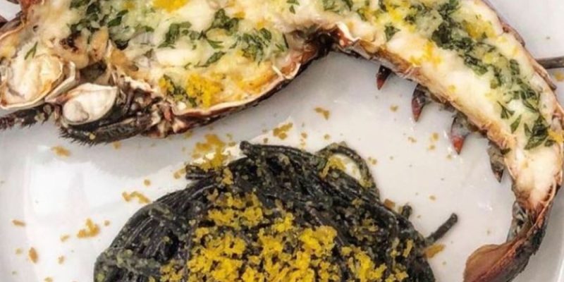 Spaghetti com lagosta